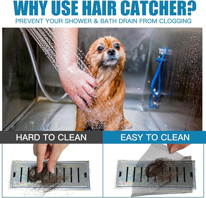 1 Pack Linear Shower Drain Hair Catcher Mesh Stickers Cutable | 4x33ft - Image 5