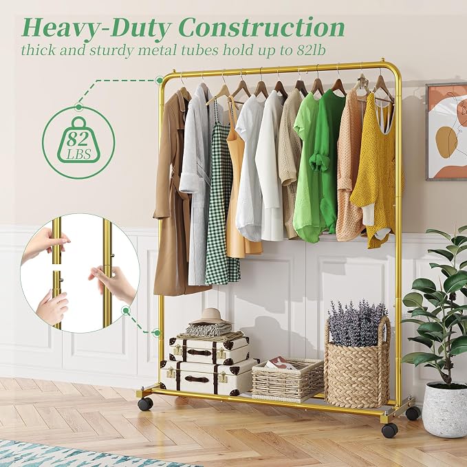 Simple Trending Standard Clothes Clothing Garment Rack - Image 5