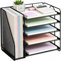OPNICE Desk Organizer, 5-Tier Paper Organizer Letter Tray, Office Desk by OPNICE