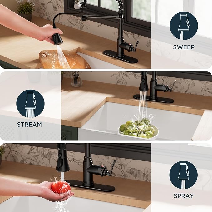 FORIOUS Rustic Kitchen Faucet - Image 5