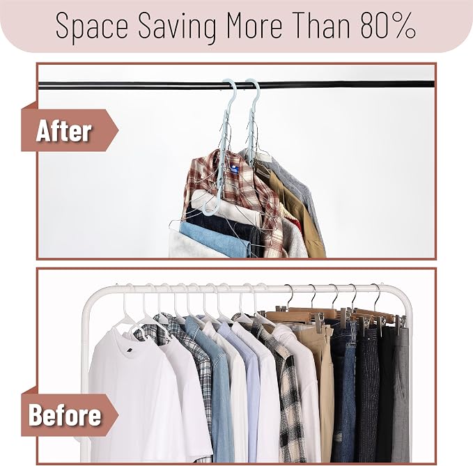 Mr. Pen- Space Saving Hangers, 360° Rotating Hooks | Magic Cascading Hanger - Image 6