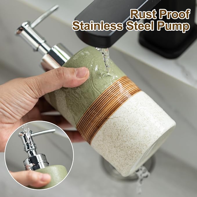 Ceramic Dish Soap Dispenser for Bathroom Shower Hand Soap Dispenser | - Image 5