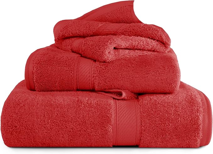 SUPERIOR Egyptian Cotton Ultra Plush & Absorbent, 3 Piece Set, Soft Luxury by SUPERIOR