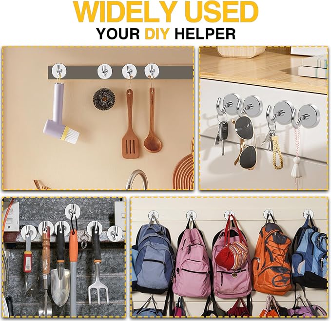DIYMAG Magnetic Hooks, 170lbs Heavy Duty Magnets - Image 7