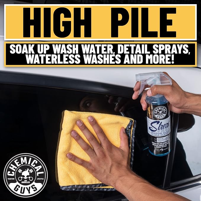Chemical Guys, Professional Microfiber Towels, 16 x 16 in, 3 Pack - Image 11