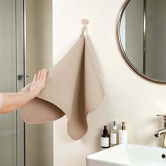 POLYTE 430 GSM Poly Blend Microfiber Quick Dry Waffle Hand Towel, 16x30 in | 4 - Image 7