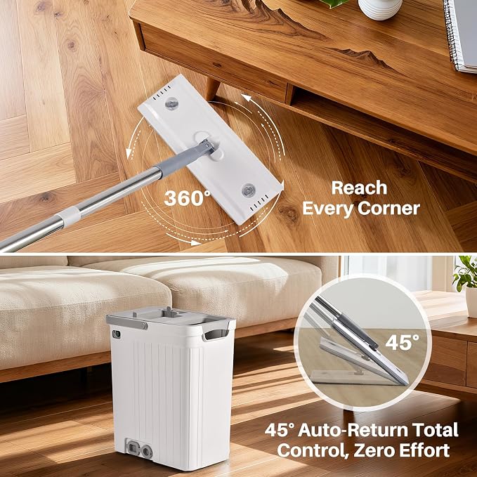 Mop and Bucket Set, Flat Mop and Bucket System - Image 7