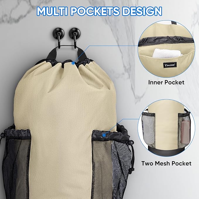 BALEINE 150L Laundry Bag Backpack, 900D Oxford Fabric Large Travel Laundry Bags - Image 4