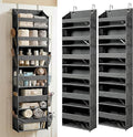 HOMELUX THEORY Over the Door Organizer, 100D Fabric, Dark Gray 2pc by HomeluxTheory