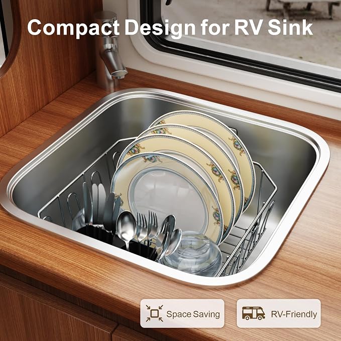 GSlife Small in Sink Dish Drying Rack - Image 6