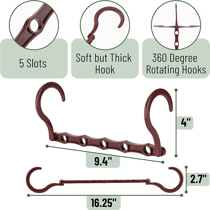 Mr. Pen- Space Saving Hangers, 360° Rotating Hooks | Magic Cascading Hanger - Image 3