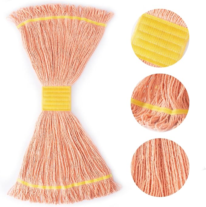 Matthew Cleaning 12Pcs 5'' Headband White&Orange&Green 24Oz Commercial String - Image 6