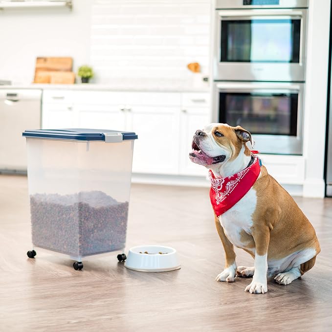 IRIS USA Dog Food Storage Container, Made in USA | Wheels - Image 5