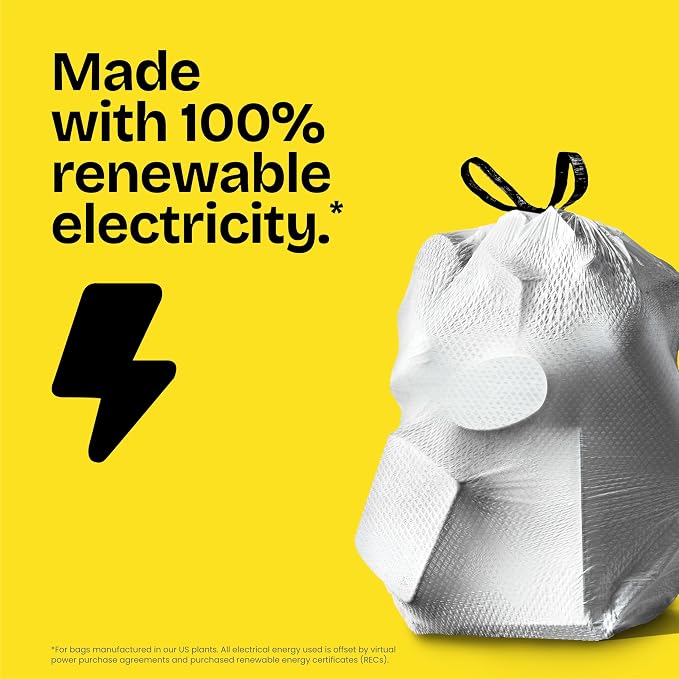 Glad ForceFlex Tall Kitchen Trash Bags, 13 Gallon, Gain Lemon Zest - Image 7