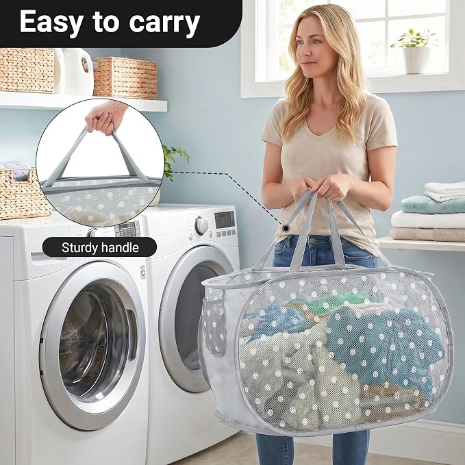 Sturdy Collapsible Laundry Baskets - Image 6