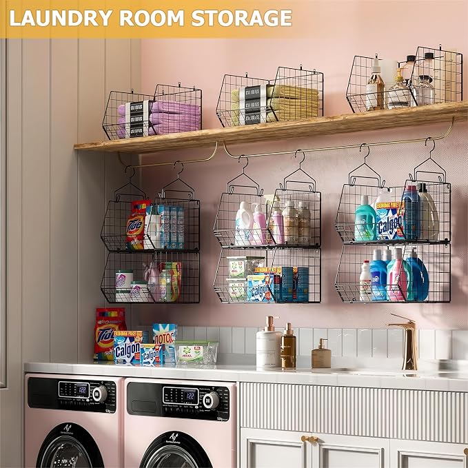 X-cosrack 3-Tier Hanging Closet Organizer, Laundry Room Organization | Space - Image 4