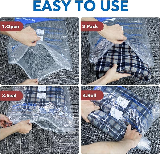 MEIQIHOME Vacuum Storage Bags, Space Saver Sealer Bags, Vacuum seal bags - Image 3