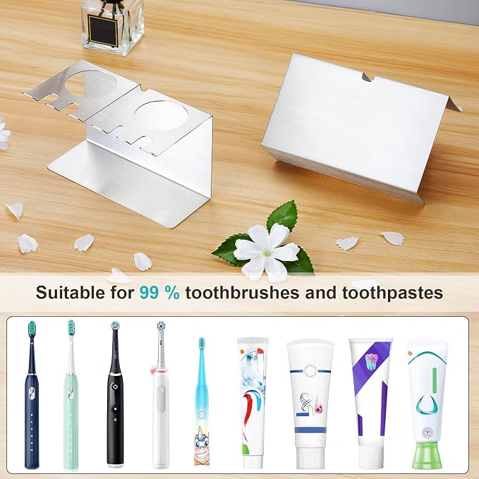 Toothbrush Head Holders, Electric Tooth Brush Head Holder, Wall Mounted - Image 2