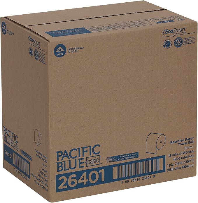 Pacific Blue Basic by Georgia-Pacific PRO Recycled Hardwound Paper Towel Rolls - Image 10