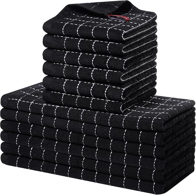 Homaxy Kitchen Towels and Dishcloths Set by Homaxy
