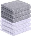 Homaxy 100% Cotton Terry Kitchen Towels, 6 Pack by Homaxy