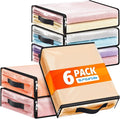 SpaceWhisper Clear Sheet Storage Bags, 6 Pack, 15.7 x 13.8 x 3.9 in | Sheet by Unknown