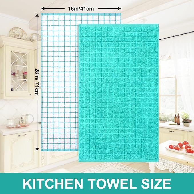 Homaxy Large Premium Cotton Kitchen Towels 16"x 28", 6 Pack - Image 5