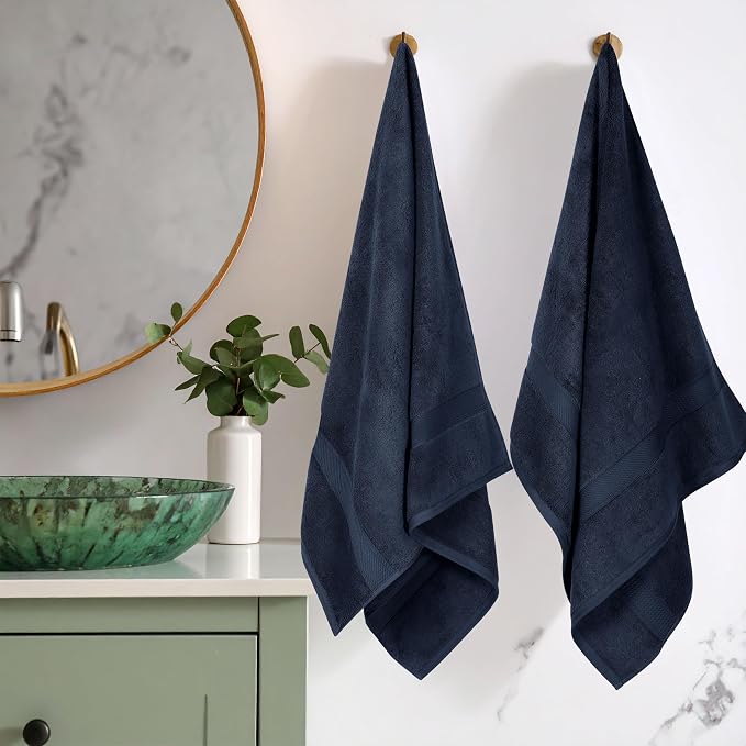 SUPERIOR Egyptian Cotton Plush & Absorbent, Bath Towel Set of 2, Soft Luxury - Image 2