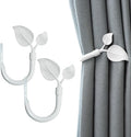 HIKMLK Leaf Shaped Curtain Tieback Holdbacks 2pcs, Handmade Metal Curtain Side by HIKMLK
