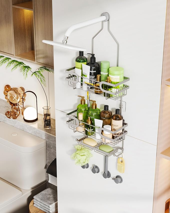 HapiRm Bathroom Hanging Shower Caddy - Image 7