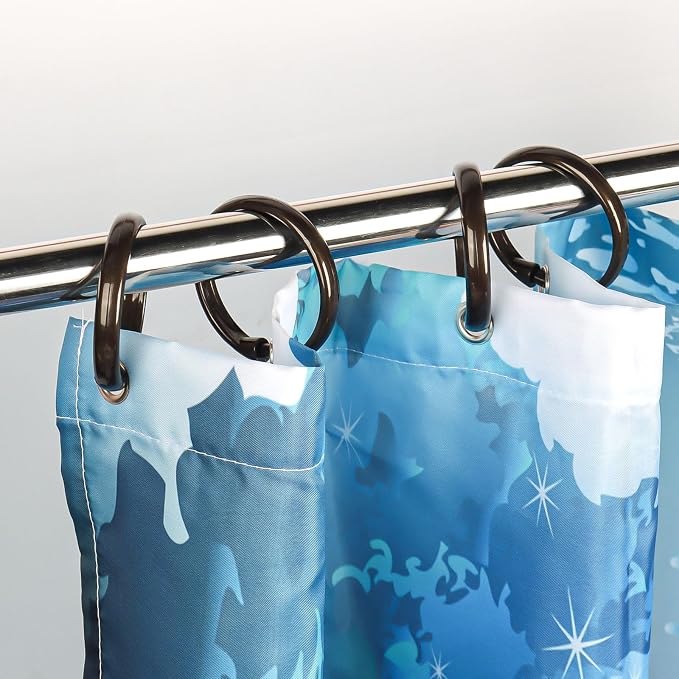 Bronze Shower Curtain Hooks Rings, Plastic Shower Curtain Hooks - Image 2