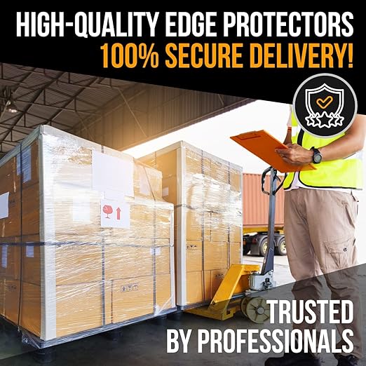 36" x 2" x 2" Reinforced Cardboard Edge Protectors, White (Pallet of 2938) – 0.12" Thick Medium-Duty Cardboard Corner Protectors for Shipping – American Quality V-Board Pallet Edge Guard