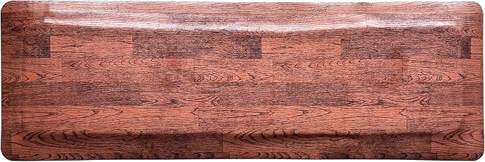 Rhino Mats, Softwoods Anti Fatigue Floor Mat, Commercial Grade Kitchen Mat, Standing Desk Mat, Office, Garage or Anywhere, Standing Comfort. (Oak, 2' x 6' x 7/8")