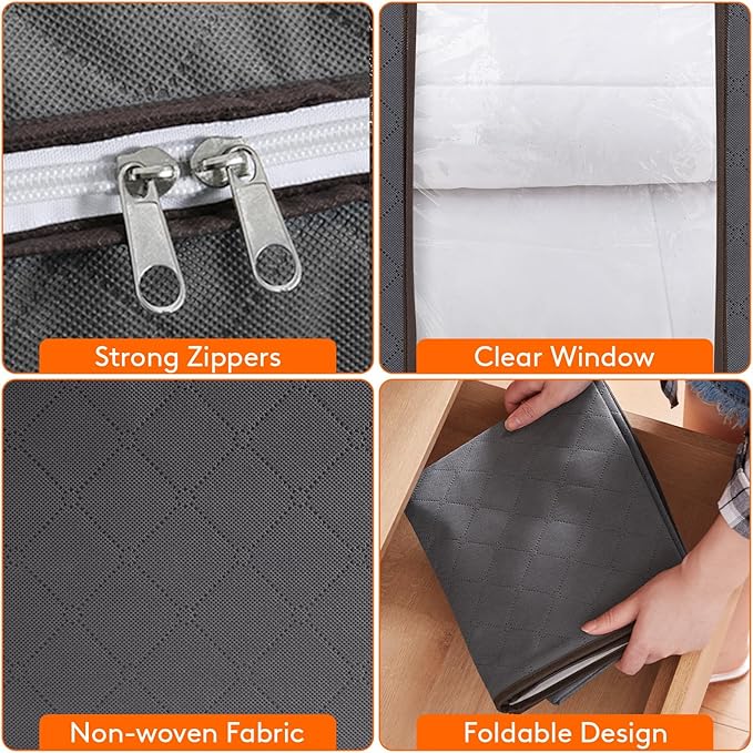 Lifewit 3 Pack 100L Clothes Storage Bins - Image 4