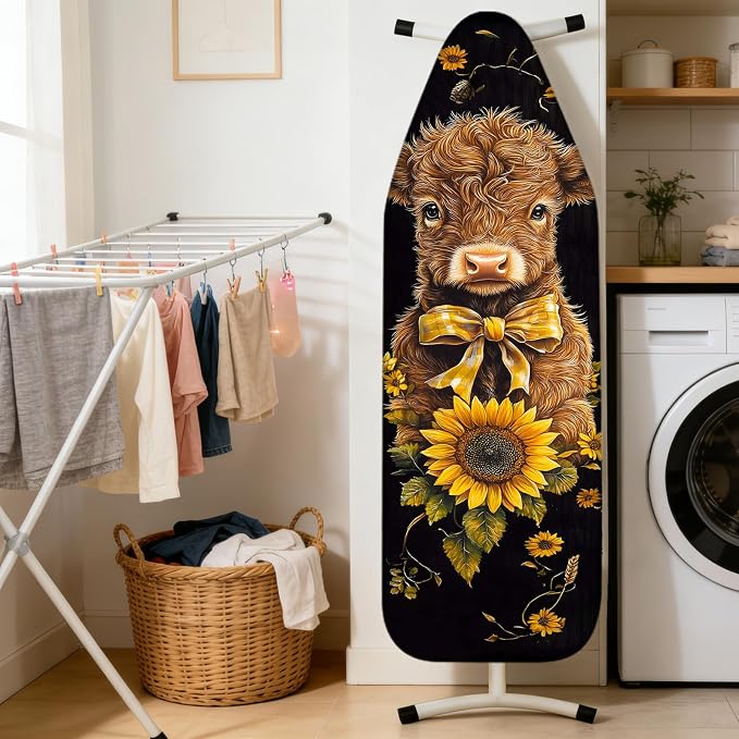 Nuxovilar Sunflower Calf Cotton Ironing Board Cover 15x54 Fabric - Image 2