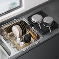JASIWAY Gold Dish Drying Rack in Sink by JASIWAY
