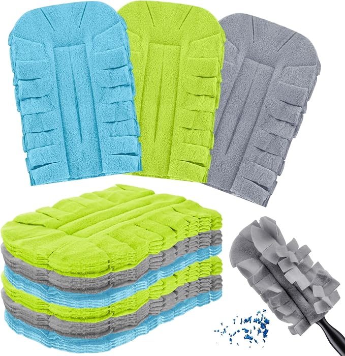 Zubebe 12 Pcs Reusable Duster Refills Fleece by Zubebe