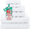 American Soft Linen 100% Cotton Luxury Turkish Towels, 6 Piece Towel Set | Soft by AmericanSoftLinen