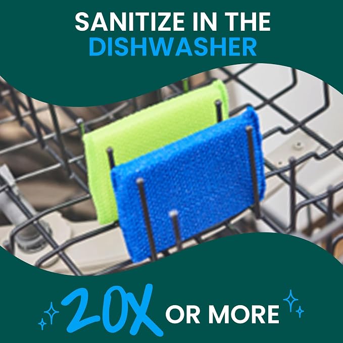 Scotch-Brite Blooms Dobie Scrubbing Pad, 2 Pack | Non-Scratch Kitchen Sponge - Image 7