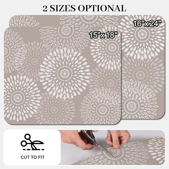 Dish Drying Mat Absorbent Kitchen Counter Mat Rubber Backing Draining Mat | - Image 2