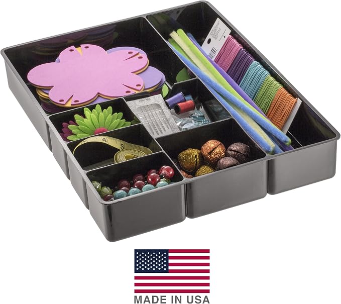 Officemate Deep Drawer Organizer Tray, 8 Compartments, 2 1/4" H x 15 1/8" W x - Image 6