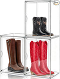 5 Pack Clear Tall Boot Storage Box, Organizer by DAYOOH