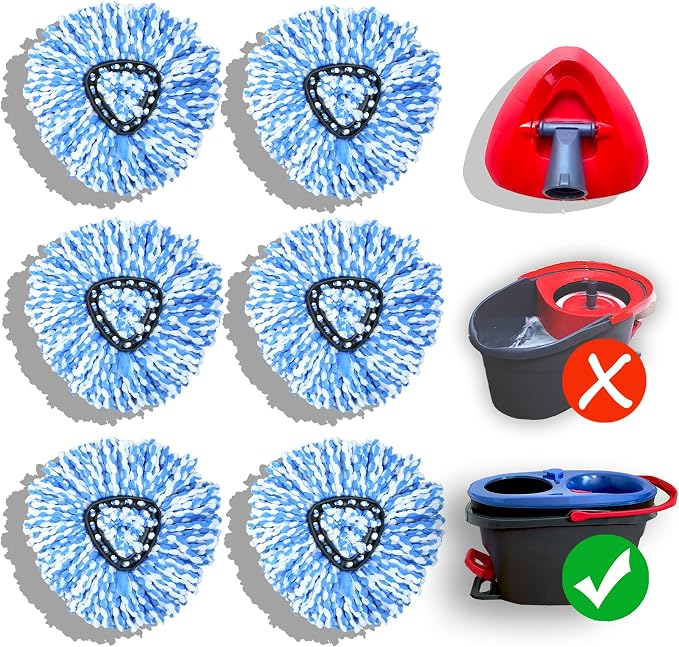 homsis 7 Pack Mop Replace Head Compatible by homsis