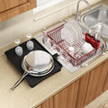 Red Dish Drying Rack Over Sink by MAJALiS