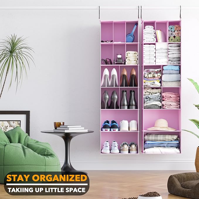 SpaceAid 2 Pack Hanging Closet Organizer and Storage - Image 7