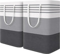 WOWBOX 2 Pack Laundry Baskets, Collapsible Dirty Clothes Laundry Hampers by WOWBOX