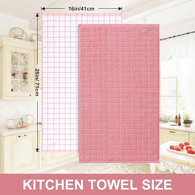 Homaxy Large Premium Cotton Kitchen Towels 16"x 28", 6 Pack - Image 5
