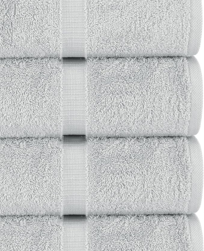 Chakir Turkish Linens 100% Cotton 4-Pack Bath Towels 30x60, 30x60 Extra Large - Image 2