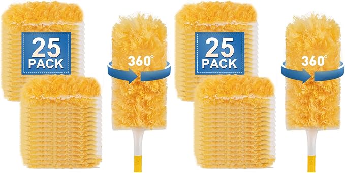 Heavy Duty Duster Refills, Unscented Disposable Dusters Kit by YHOVID