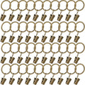 40 Pack Curtain Rings with Clips, Window Clip Rings Curtain Hooks Hangers Clip by Azmoncy